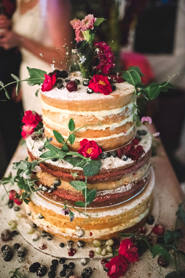 A Two with Nature Foods natural wedding cake - pretty, healthy and delicious. Photo: Stacey Krolow