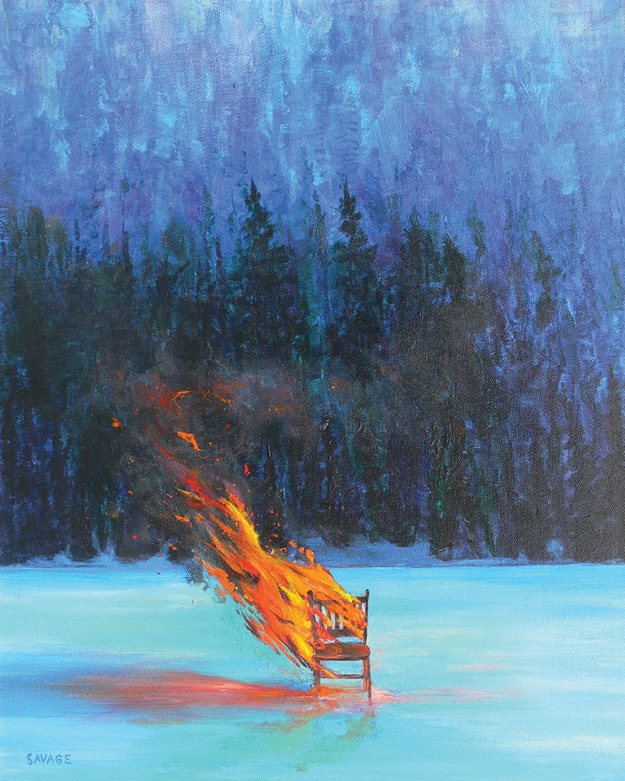 Burning Chair by James Savage